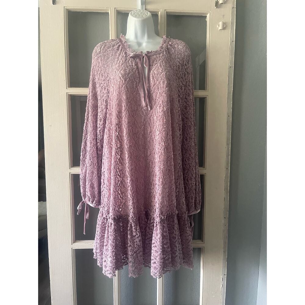 Free People Jenny Purple Crush Velvet Dress - Picture 4 of 11